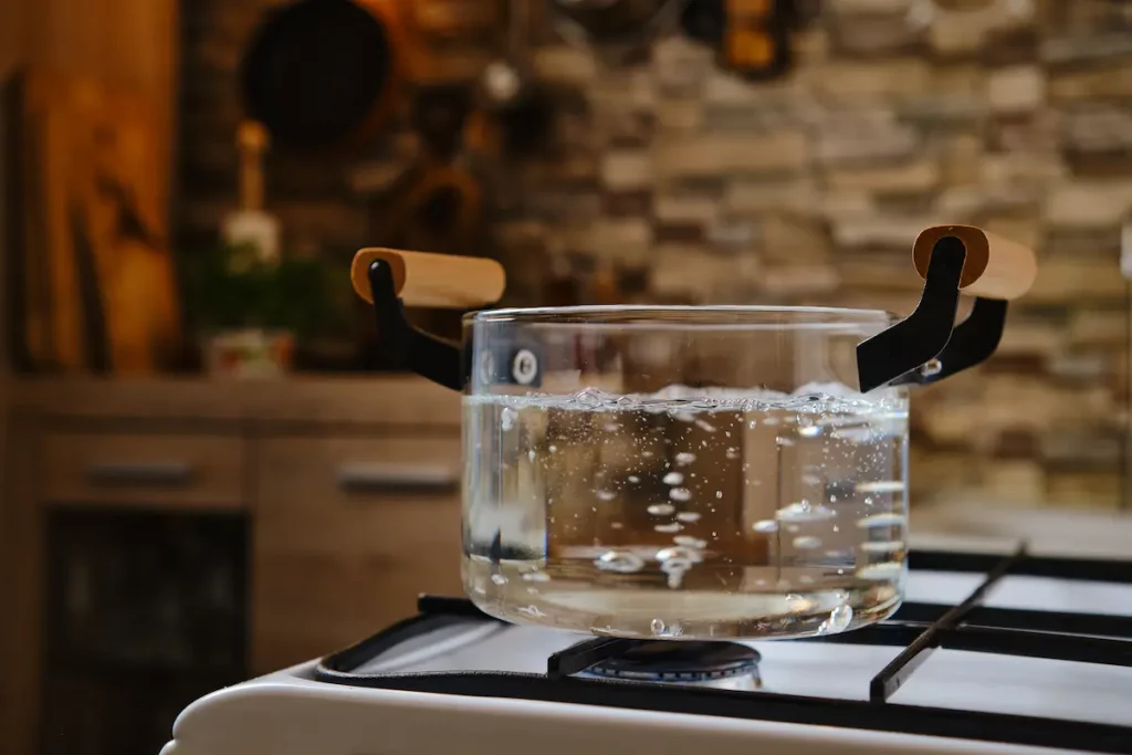 agua hirviendo tuberias
